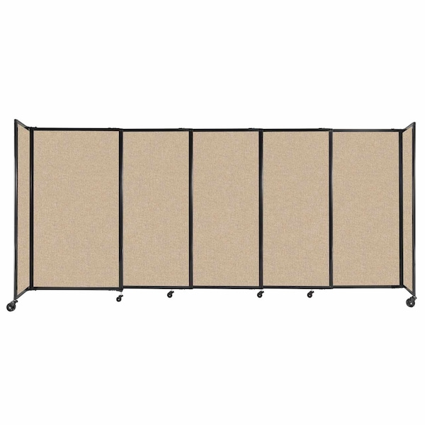 StraightWall Sliding Portable Partition 11'3" x 5' Beige Fabric